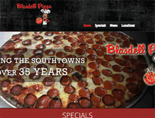 Tablet Screenshot of blasdellpizza.com